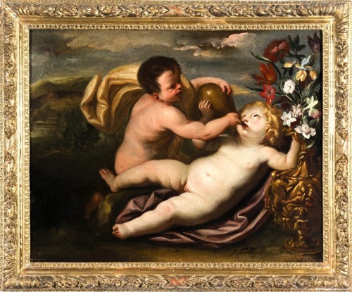 Bacchus as a Child, workshop of Domenico Piola (1627 –1703)